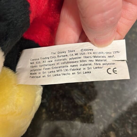 Vintage Disney Mickey Mouse Sitting Plush Stuffed Animal Doll . Size 13” - Picture 6 of 7